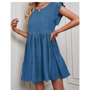 Flutter Sleeve Babydoll dress